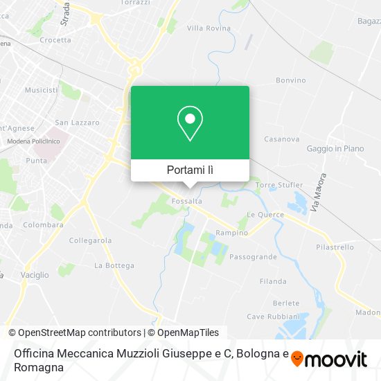 Mappa Officina Meccanica Muzzioli Giuseppe e C