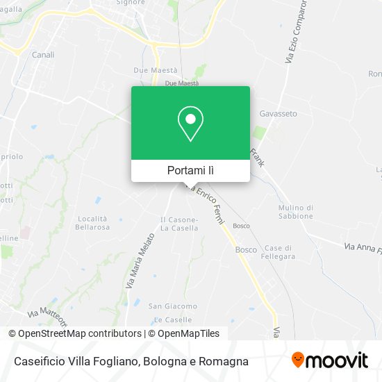 Mappa Caseificio Villa Fogliano