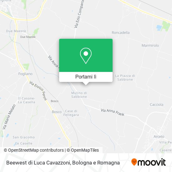 Mappa Beewest di Luca Cavazzoni