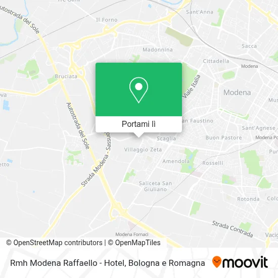 Mappa Rmh Modena Raffaello - Hotel
