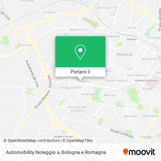 Mappa Automobility Noleggio a