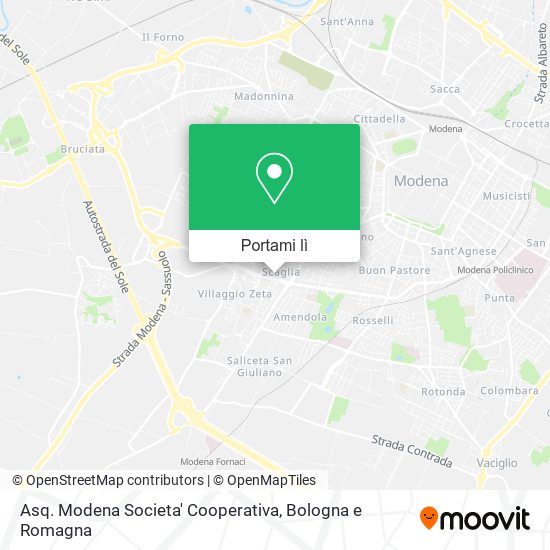 Mappa Asq. Modena Societa' Cooperativa