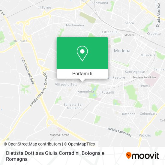 Mappa Dietista Dott.ssa Giulia Corradini