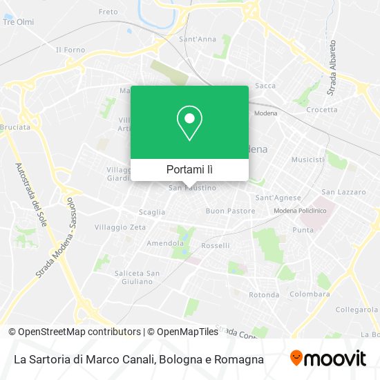 Mappa La Sartoria di Marco Canali