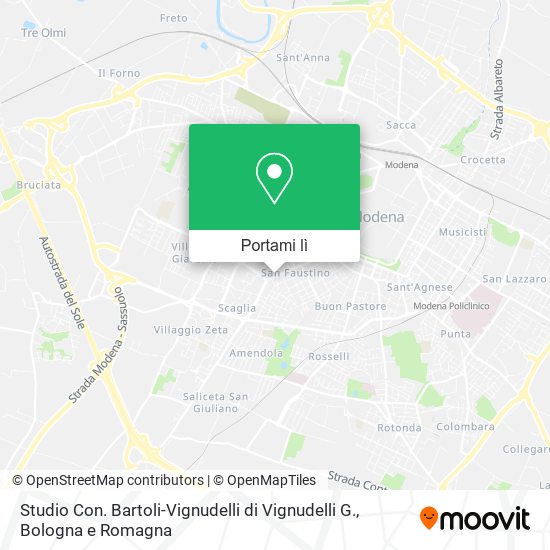 Mappa Studio Con. Bartoli-Vignudelli di Vignudelli G.
