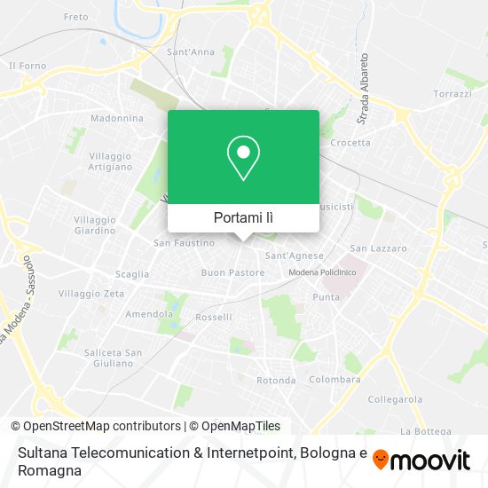 Mappa Sultana Telecomunication & Internetpoint