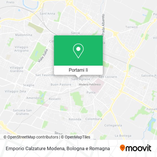 Mappa Emporio Calzature Modena