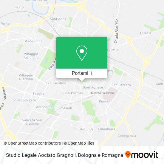 Mappa Studio Legale Aociato Gragnoli