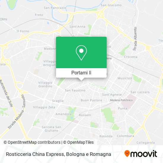 Mappa Rosticceria China Express