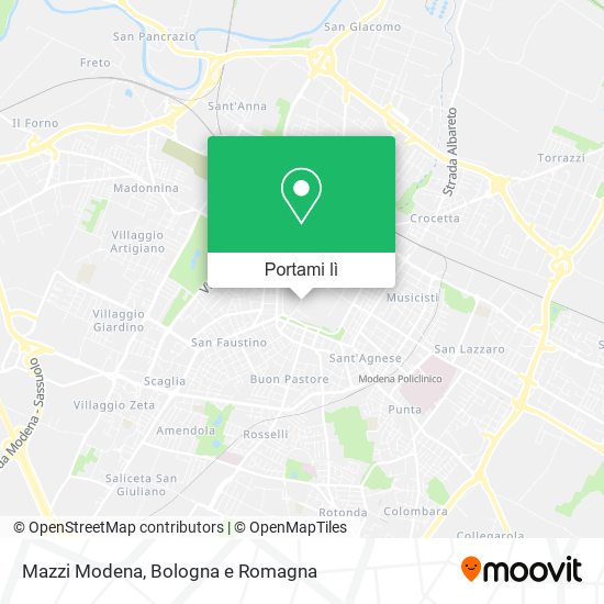 Mappa Mazzi Modena