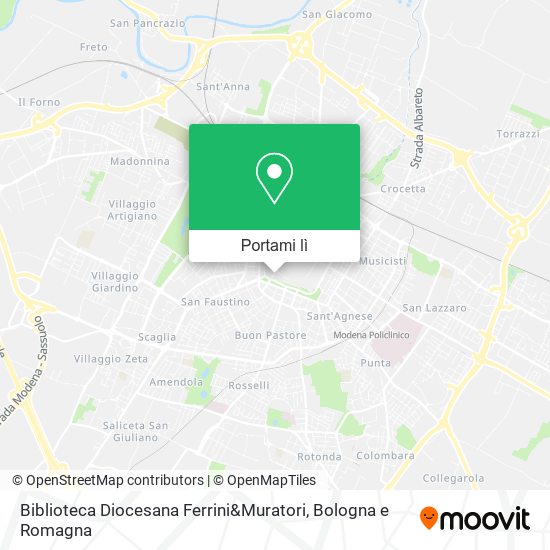 Mappa Biblioteca Diocesana Ferrini&Muratori