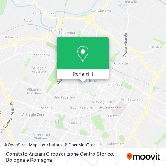 Mappa Comitato Anziani Circoscrizione Centro Storico