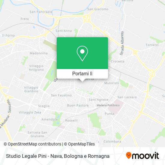 Mappa Studio Legale Pini - Nava