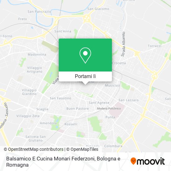 Mappa Balsamico E Cucina Monari Federzoni