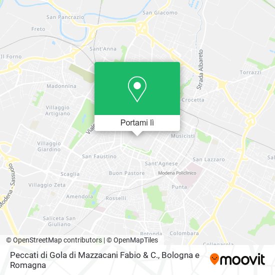 Mappa Peccati di Gola di Mazzacani Fabio & C.