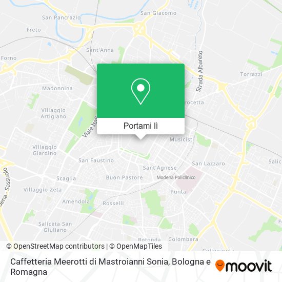 Mappa Caffetteria Meerotti di Mastroianni Sonia