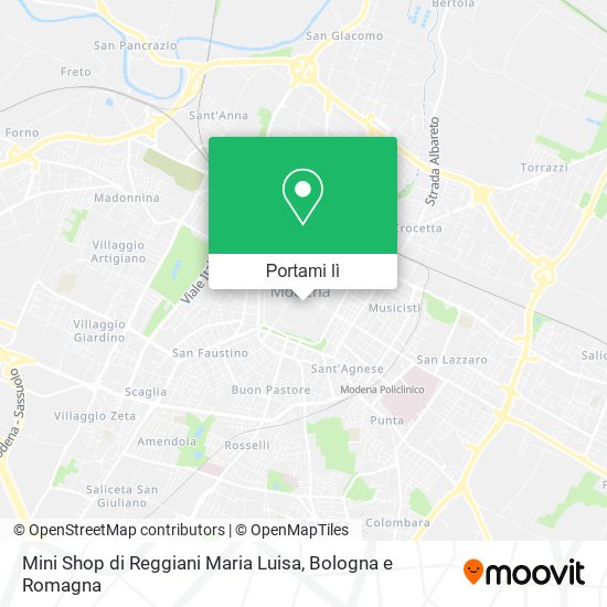 Mappa Mini Shop di Reggiani Maria Luisa