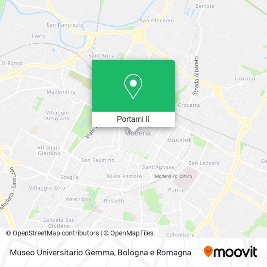 Mappa Museo Universitario Gemma