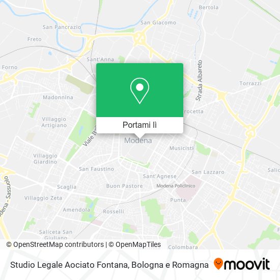 Mappa Studio Legale Aociato Fontana