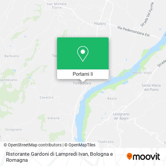 Mappa Ristorante Gardoni di Lampredi Ivan