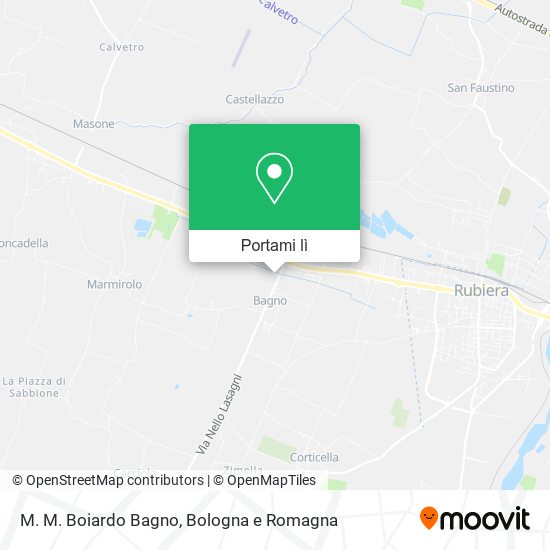 Mappa M. M. Boiardo Bagno