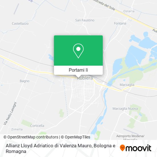 Mappa Allianz Lloyd Adriatico di Valenza Mauro