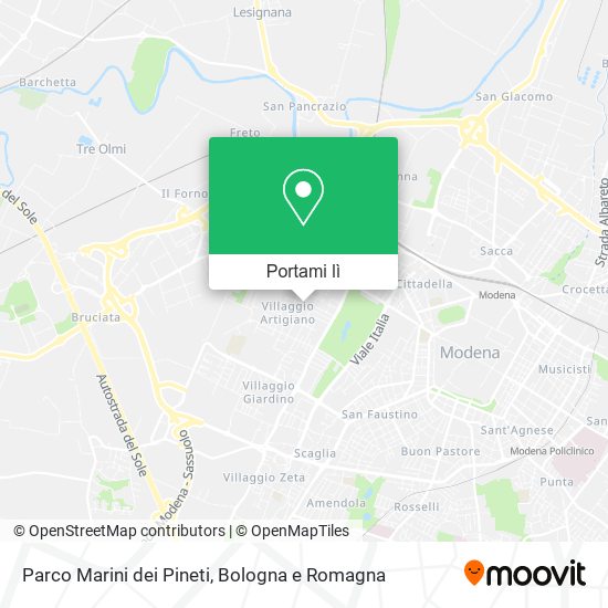 Mappa Parco Marini dei Pineti