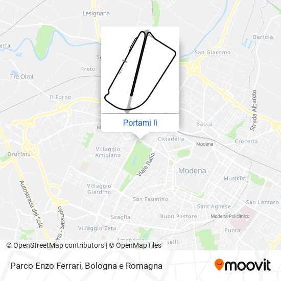 Mappa Parco Enzo Ferrari