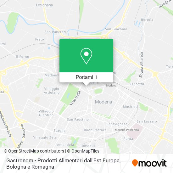 Mappa Gastronom - Prodotti Alimentari dall'Est Europa