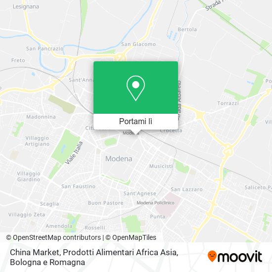 Mappa China Market, Prodotti Alimentari Africa Asia