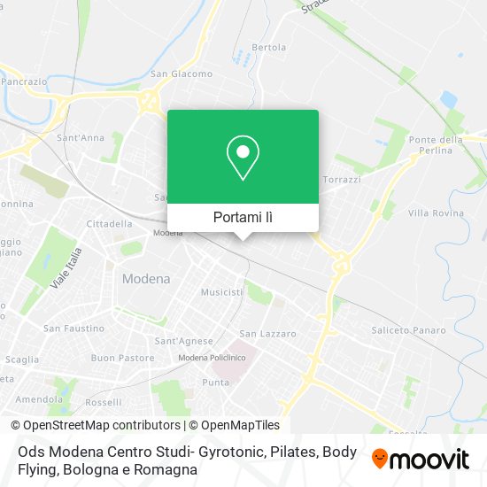 Mappa Ods Modena Centro Studi- Gyrotonic, Pilates, Body Flying