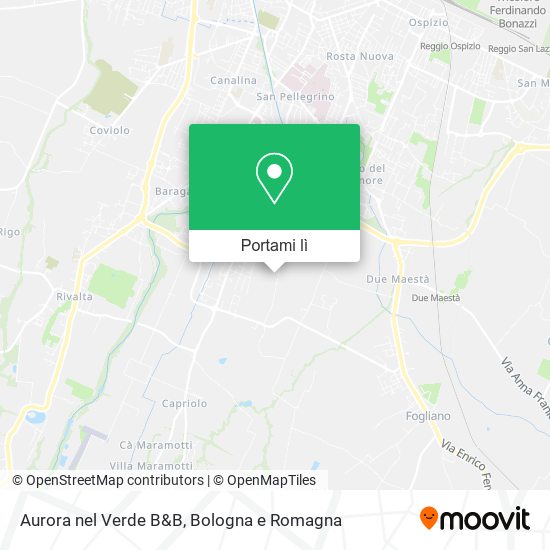 Mappa Aurora nel Verde B&B