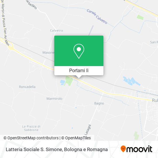 Mappa Latteria Sociale S. Simone