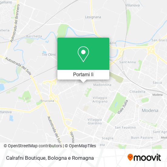 Mappa Calrafni Boutique