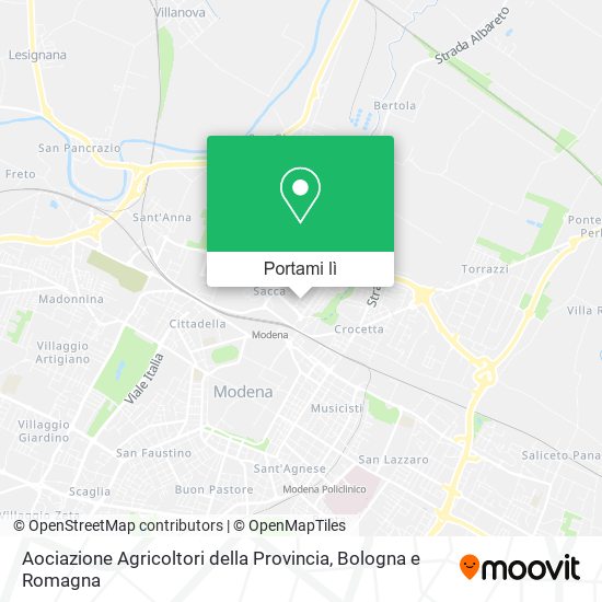 Mappa Aociazione Agricoltori della Provincia