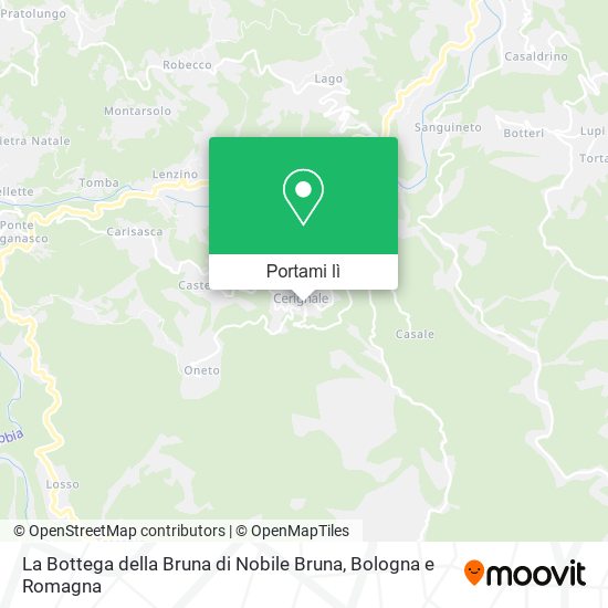 Mappa La Bottega della Bruna di Nobile Bruna