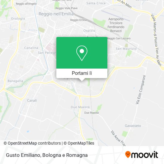 Mappa Gusto Emiliano