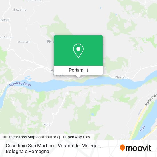 Mappa Caseificio San Martino - Varano de' Melegari