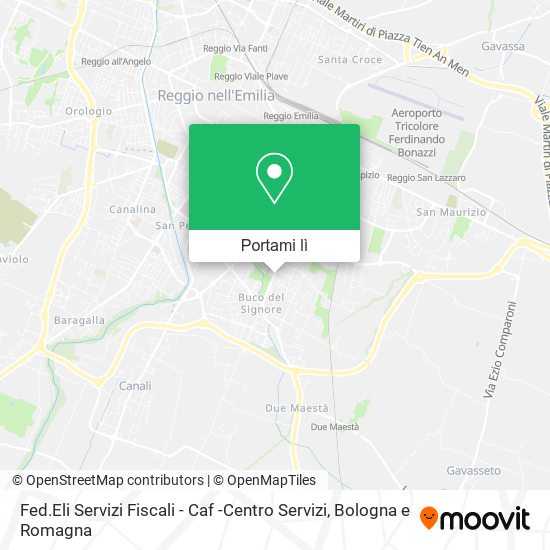 Mappa Fed.Eli Servizi Fiscali - Caf -Centro Servizi