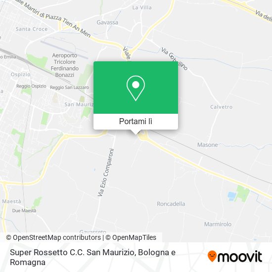 Mappa Super Rossetto C.C. San Maurizio