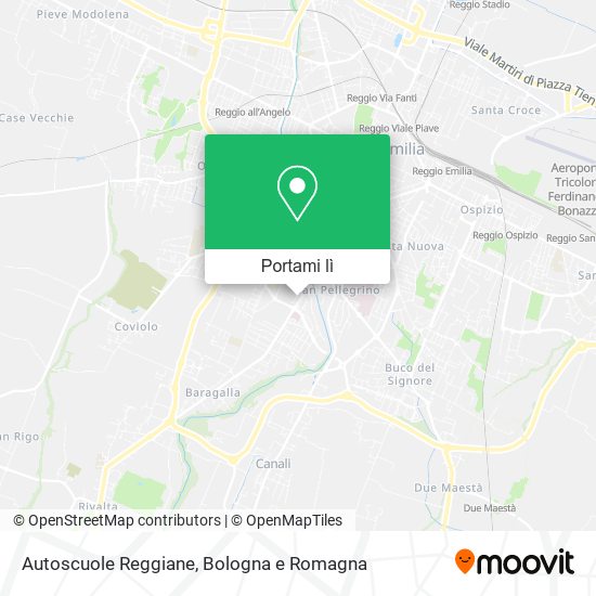 Mappa Autoscuole Reggiane