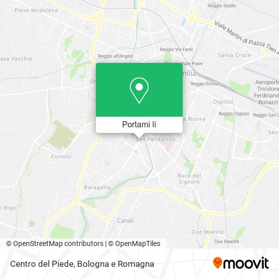 Mappa Centro del Piede