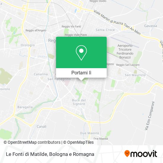Mappa Le Fonti di Matilde