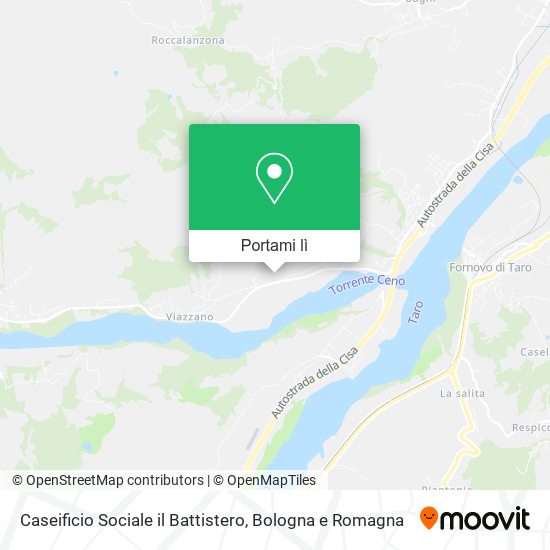 Mappa Caseificio Sociale il Battistero