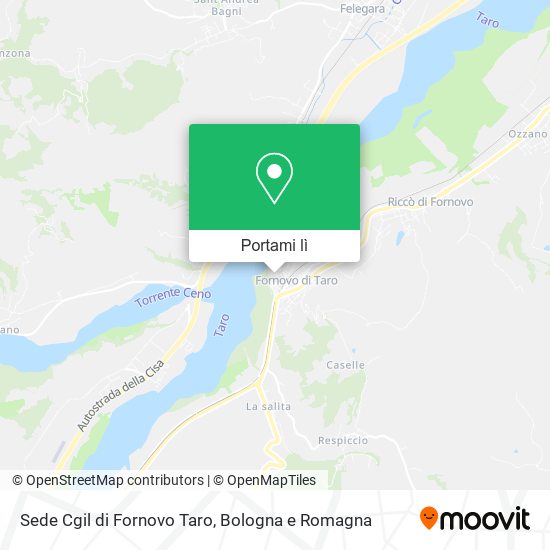 Mappa Sede Cgil di Fornovo Taro