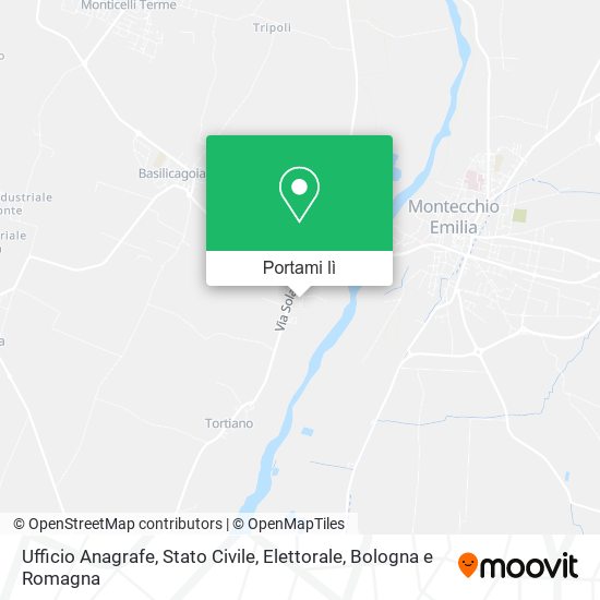 Mappa Ufficio Anagrafe, Stato Civile, Elettorale