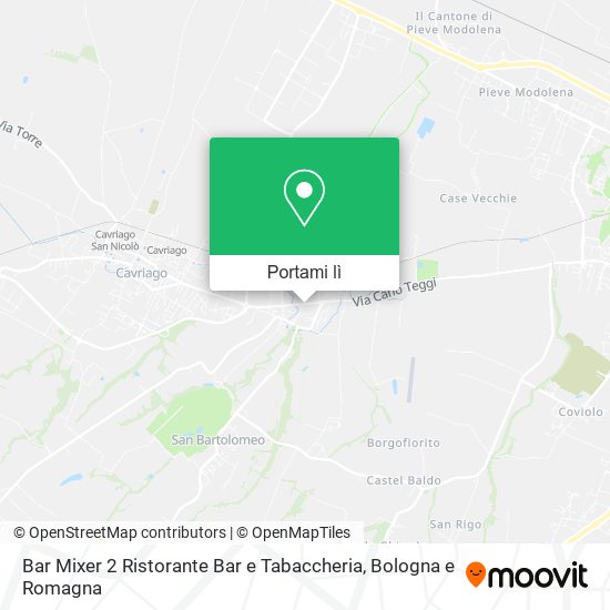 Mappa Bar Mixer 2 Ristorante Bar e Tabaccheria