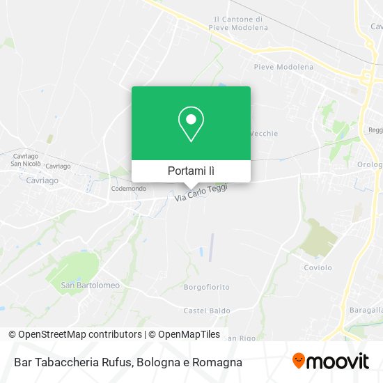 Mappa Bar Tabaccheria Rufus