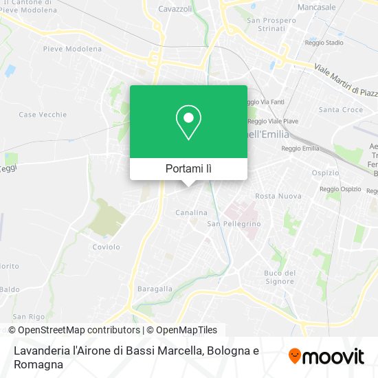 Mappa Lavanderia l'Airone di Bassi Marcella