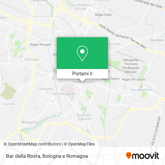 Mappa Bar della Rosta